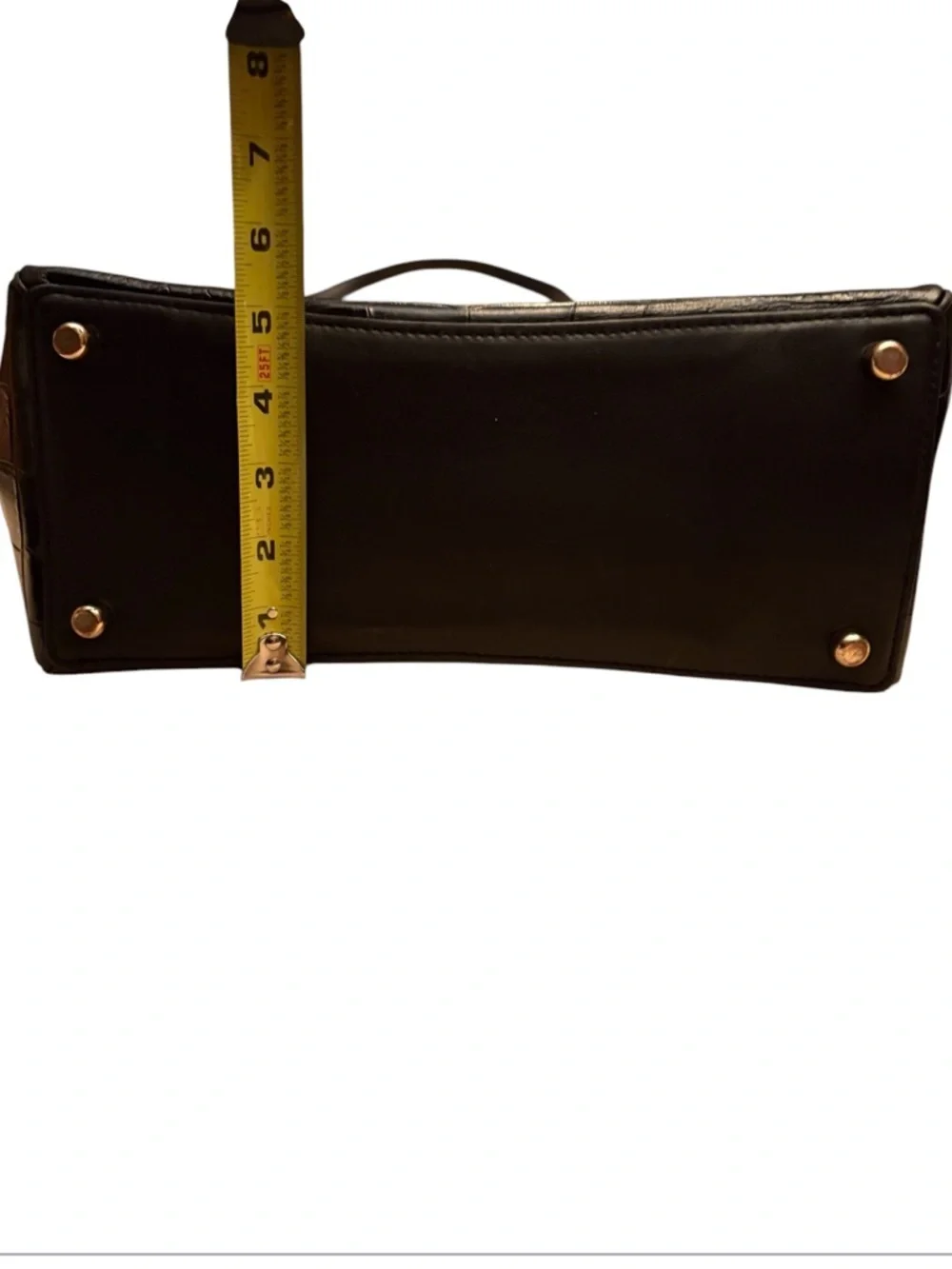 COACH Surrey Carryall Black Croc-Embossed Leather Satchel F48619
